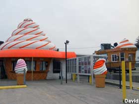 Ice Cream Cone building.