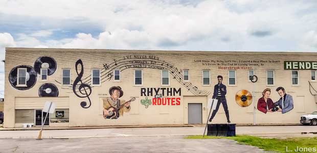 Music mural.