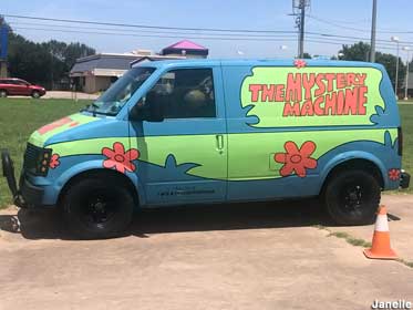 The Mystery Machine van.