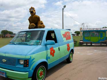 Scooby Doo van.