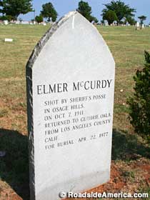 Grave of Elmer McCurdy.