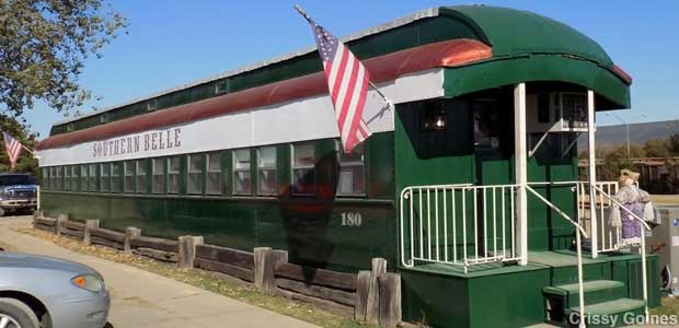 Southern Belle Restaurant in a railroad car.