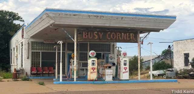 Busy Corner gas station.