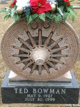 Wagon wheel tombstone.