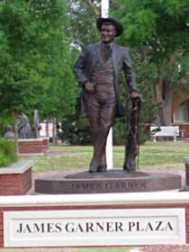 James Garner statue.    