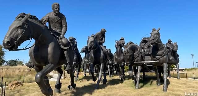 Oklahoma Land Run Monument.