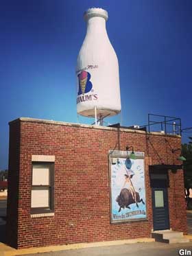 Milk Bottle building.