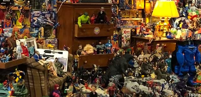 Adult collector's room.