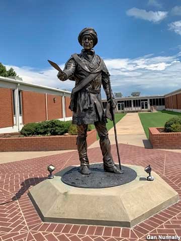 Sequoyah Offers a Quill.