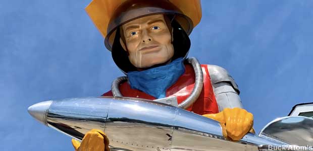 Buck Atom: Space Cowboy Muffler Man.