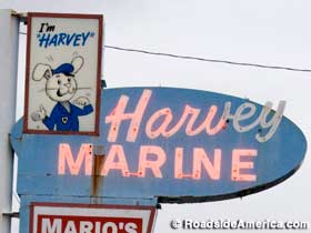 Harvey Marine sign.