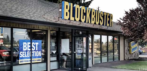 Blockbuster store.