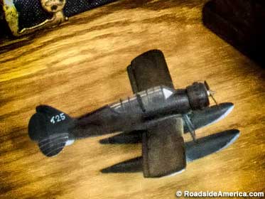 Model of the E14Y floatplane that bombed Oregon.