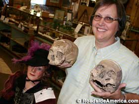 Jayne Primrose and the skulls of murderers.