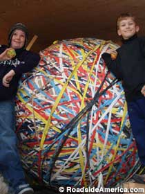 World's Largest Rubber Band Ball.