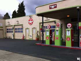 Restored gas station.