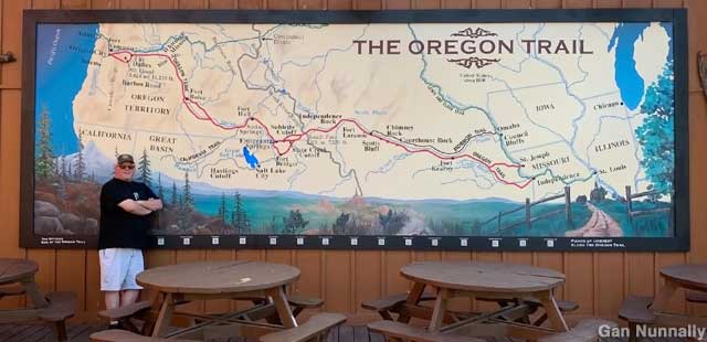 Oregon Trail map.