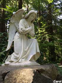 Angel statue.