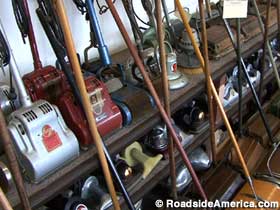 Walls of vacuums provide a sweeping history of Man's struggle with dust.