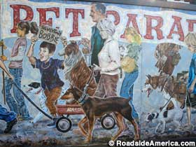 Pet Parade mural.