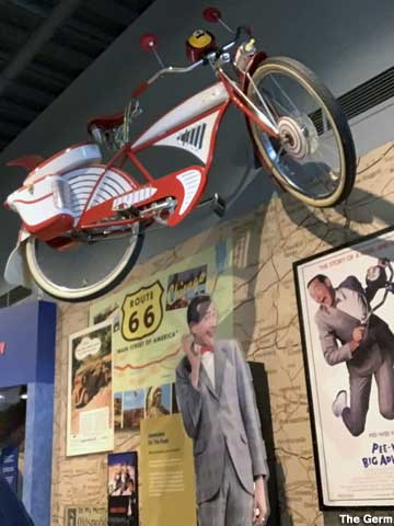 Replica of Pee Wee Herman's bike.