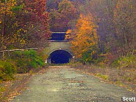 Abandoned PA Turnpike tunnel.