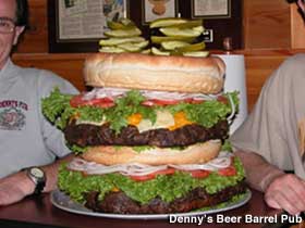 Denny's 50 lb. Hamburger.