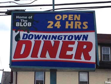 Downingtown Diner sign.