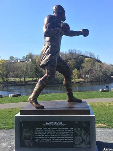 Larry Holmes statue.