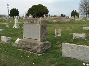 Blair grave.