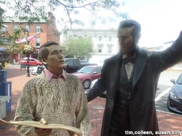 Abe Lincoln meets Perry Como.