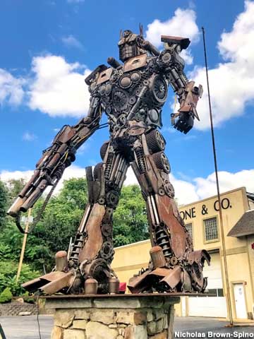 Optimus Prime Metal Sculpture
