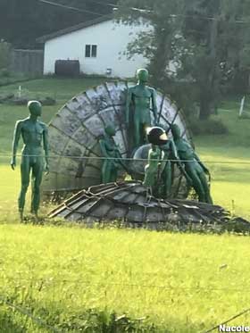 Green Aliens.