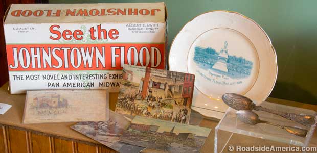 Flood postcards, souvenirs, and gifts for the folks back home.
