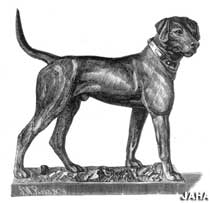19th century art of Morley's dog.