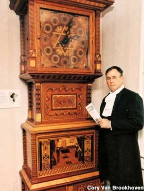 Wood clock.