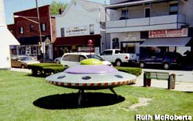 Town's flying saucer.
