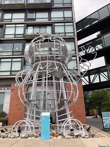BEBOT: 33-Foot-Tall Wire-Frame Robot.