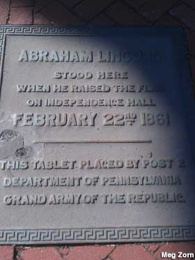 Abe Stood Here.