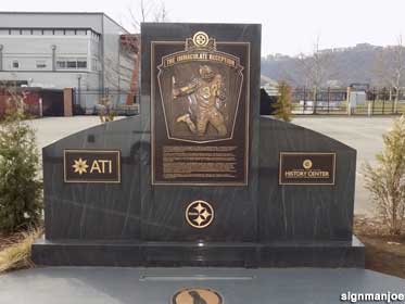 Immaculate Reception Monument.