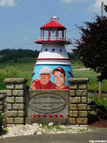 Lighthouse memorial.