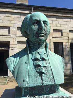 John Adams bust.