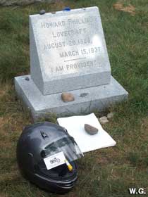 H. P. Lovecraft grave.