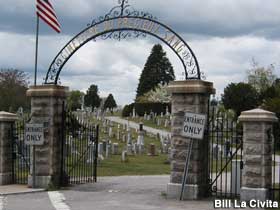 Cemetery entrance.