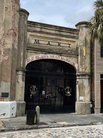 Entrance to the Old Slave Mart Museum.