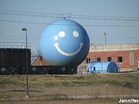 Smiley Face water tank.