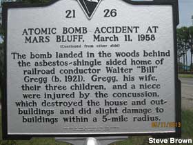 Atomic Bomb Accident historical marker.