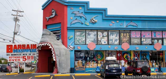 Bargain shark entrance.