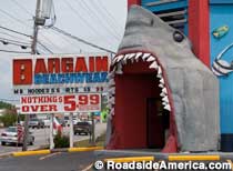 Bargain shark entrance.