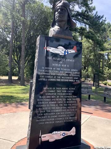 Tuskegee Airmen Monument.